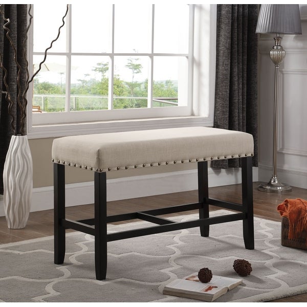 Biony Tufted Bench， Tan