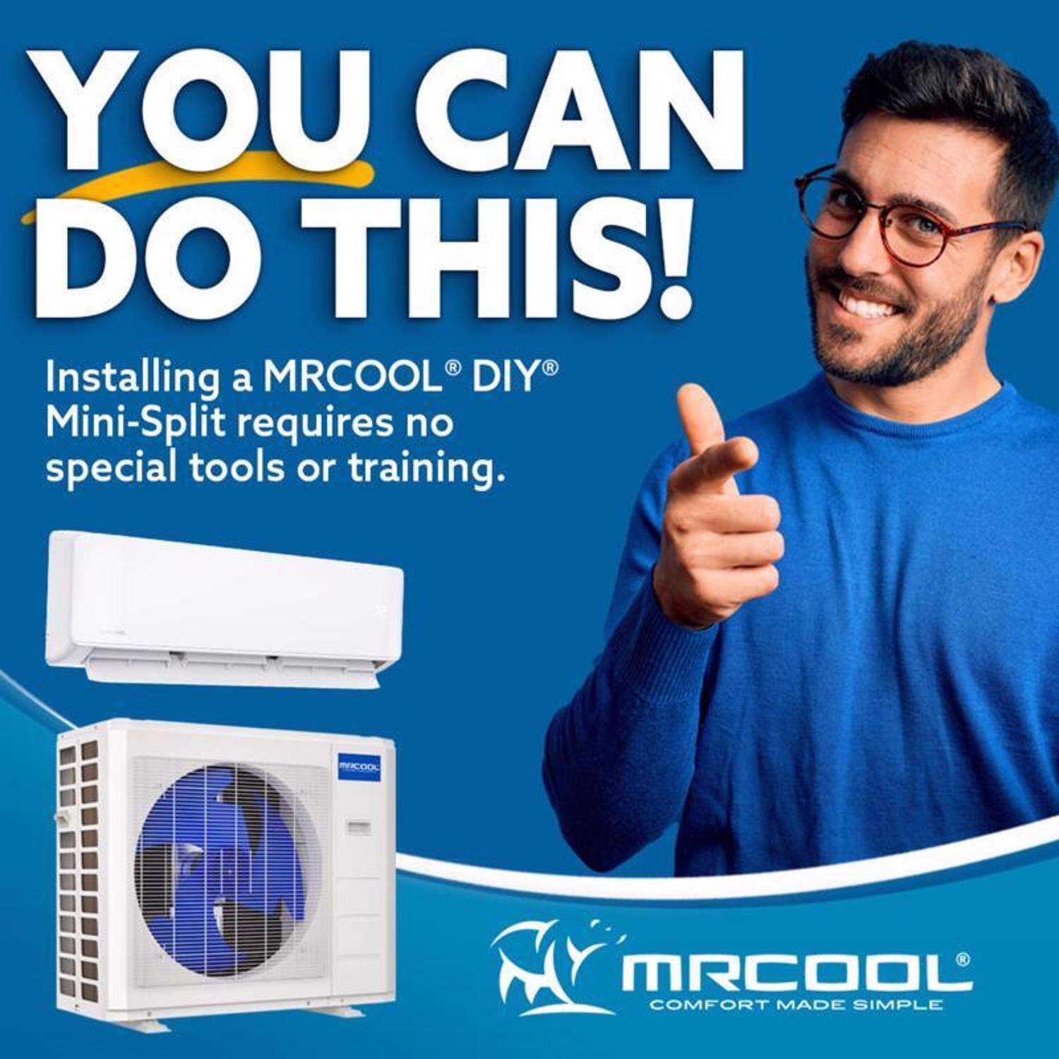 MRCOOL DIY 4th Gen 1 Zone 24000 BTU 20.5 SEER Ductless Mini Split Heat Pump