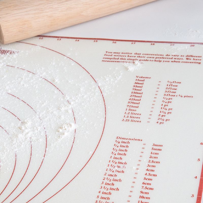 Fox Run Pastry Mat with Measurements