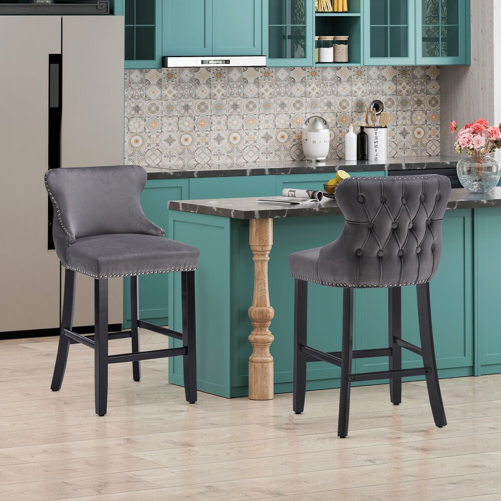 Leisure Style Bar Chairs Bar stools 2pc