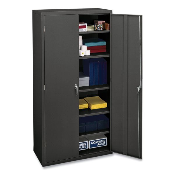 HON Assembled Storage Cabinet， 36w x 18.13d x 71.75h， Charcoal