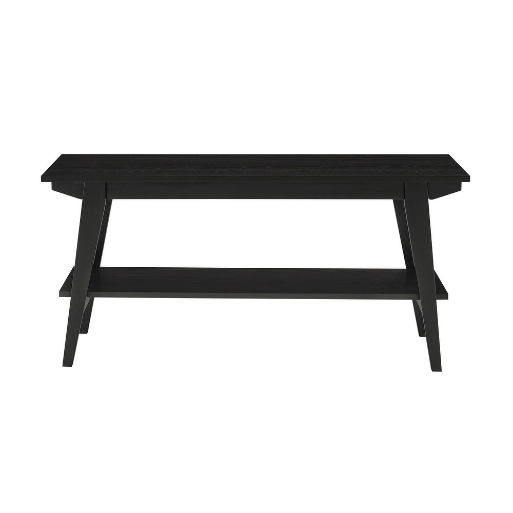 Middlebrook Contemporary Entry Bench with Storage Shelf