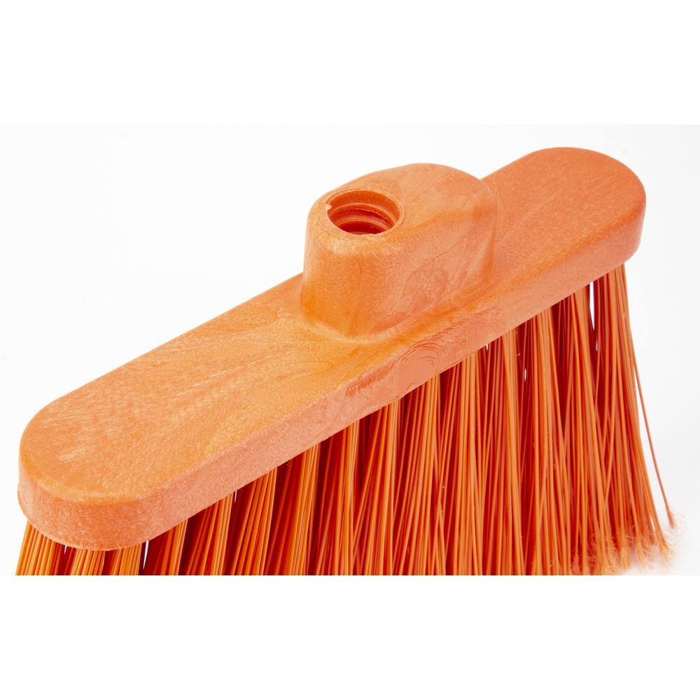 CFS Brands Sparta 12 in. Orange Polypropylene Flagged Upright Broom Head (12-Pack) 36867EC24