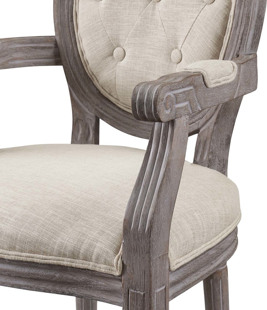 Country Farm House Dining Vintage Style Side Chair Armchair  Fabric   French Country   Dining Chairs   by House Bound  Houzz