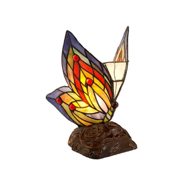 X 5 quot X 10 quot  Style Butterfly Accent Lamp Yellow blue red Warehouse Of 