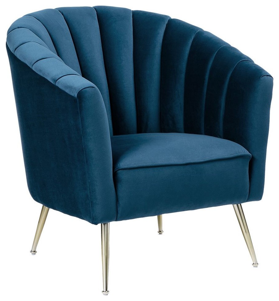 Manhattan Comfort Rosemont Velvet Accent Chair   Midcentury   Armchairs And Accent Chairs   by Manhattan Comfort  Houzz