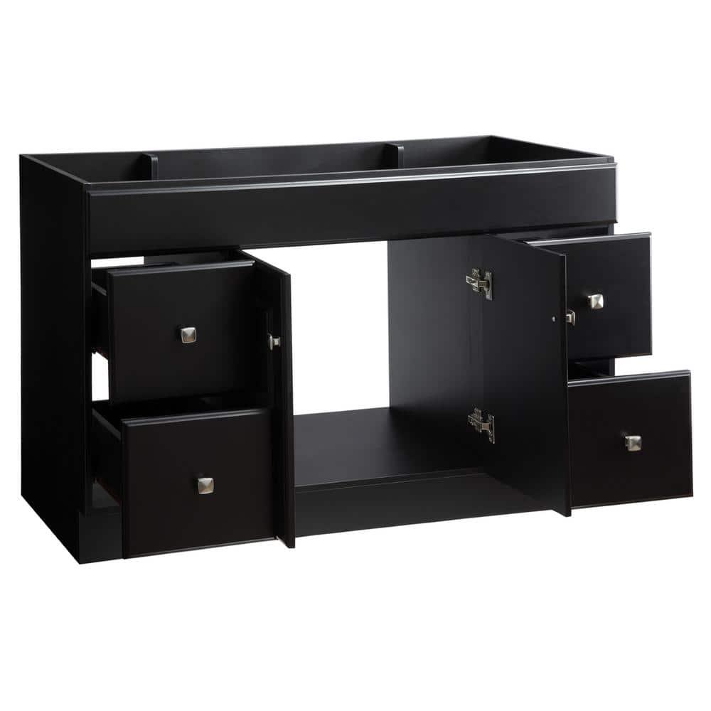 Design House Wyndham 48 in W x 21 in D Ready to Assemble Bath Vanity Cabinet Only in Espresso