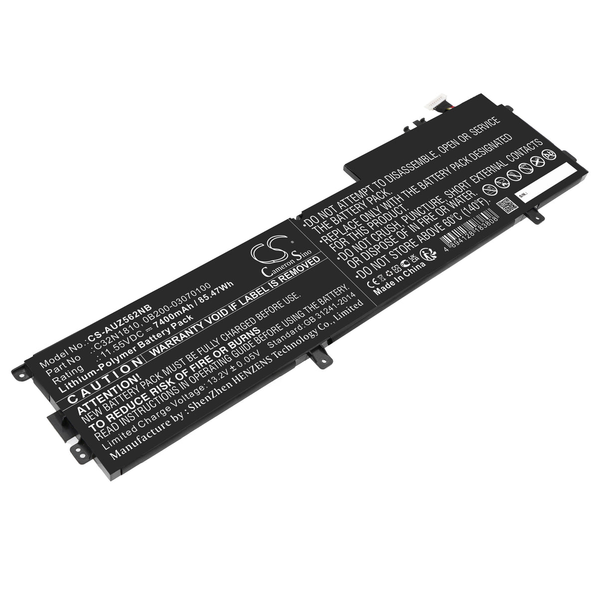 Asus ZenBook Flip 15 UX562 ZenBook Flip 15 UX562FD ZenBook Flip 15 UX562FD2G ZenBook Flip 15 UX562FN 7400mAh Laptop and Notebook Replacement Battery BatteryClerkcom Laptop and Notebook