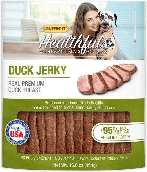 RUFFIN' IT Healthfuls Duck Jerky Tenders Dog Treats