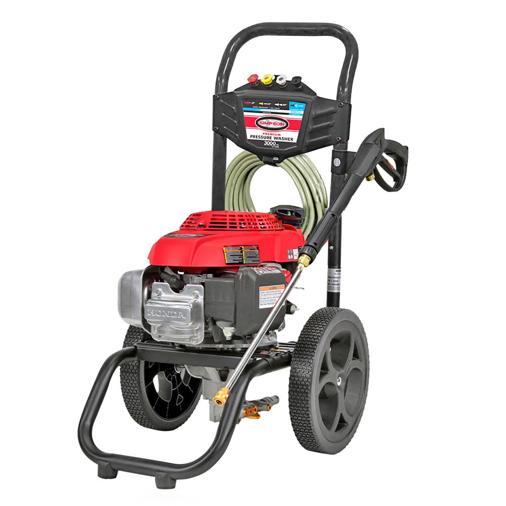 MegaShot 3000 PSI at 2.4 GPM HONDA GCV160 with OEM Technologies Axial Cam Pump Cold Water Premium Residential Gas Pressure Washer ;