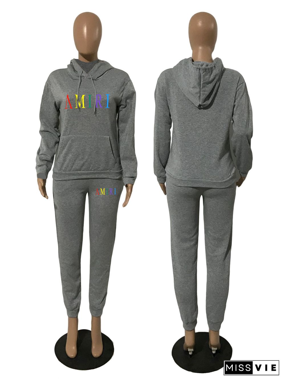 Fleece Hoodies Pullover Sweatshirts Jogger Pants Suit