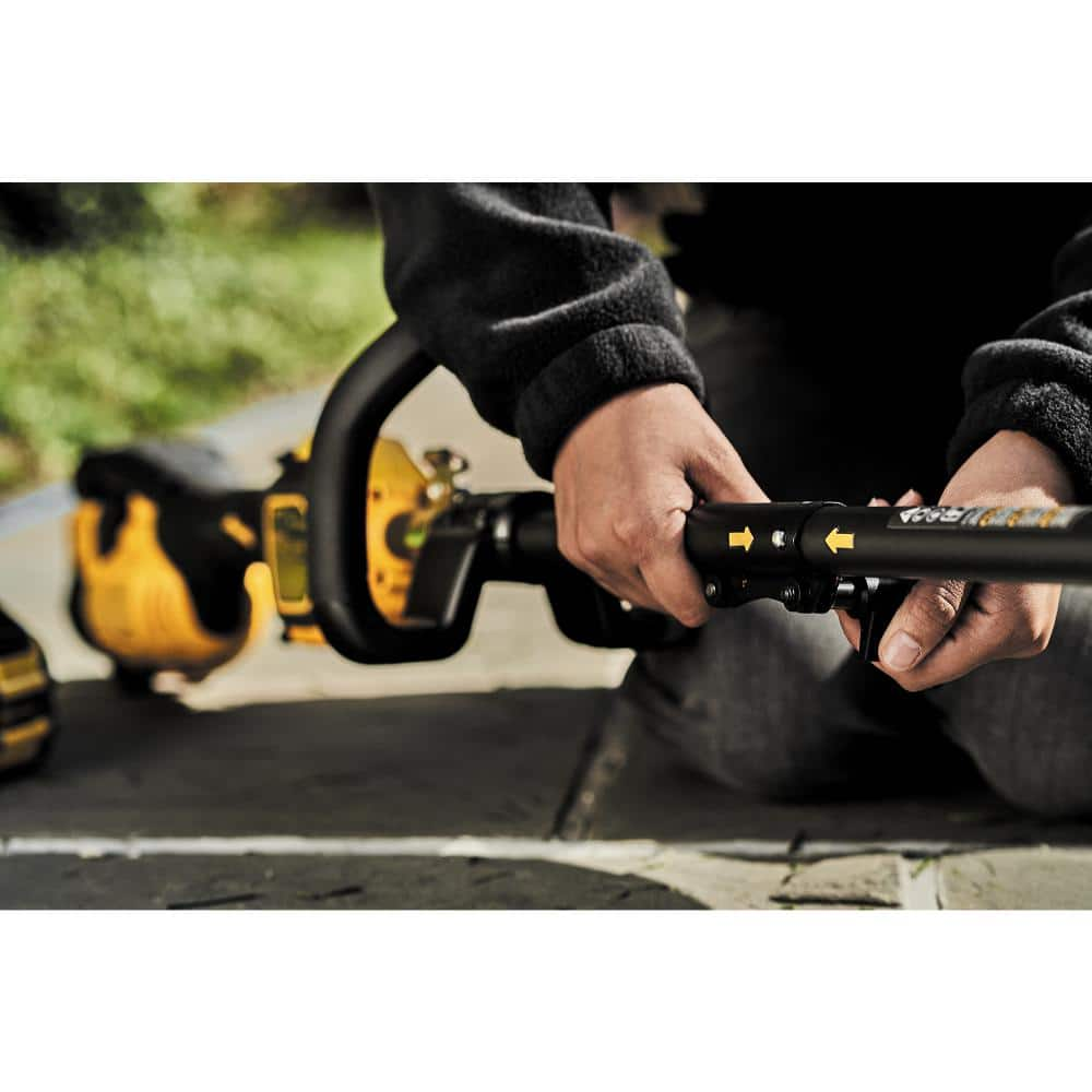 DEWALT 60V MAX Brushless Cordless Battery Powered Attachment Capable String Trimmer Kit with Edger Attachment