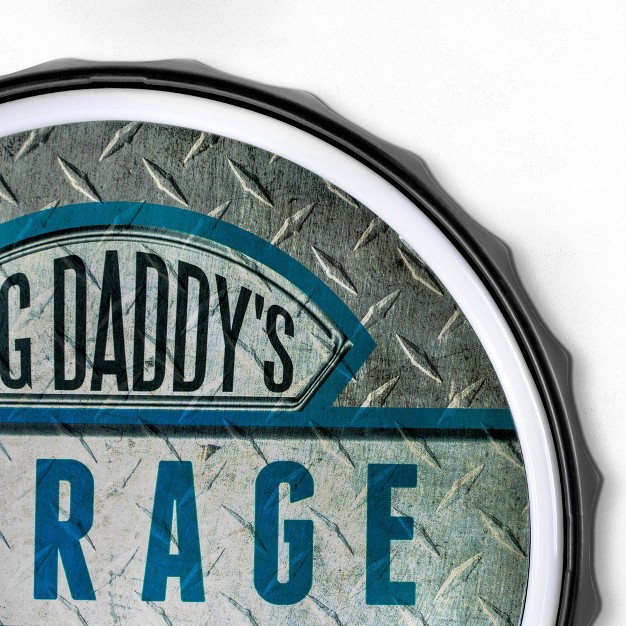 Big Daddy x27 s Garage Led Neon Light Sign Wall Decor Blue silver American Art Decor