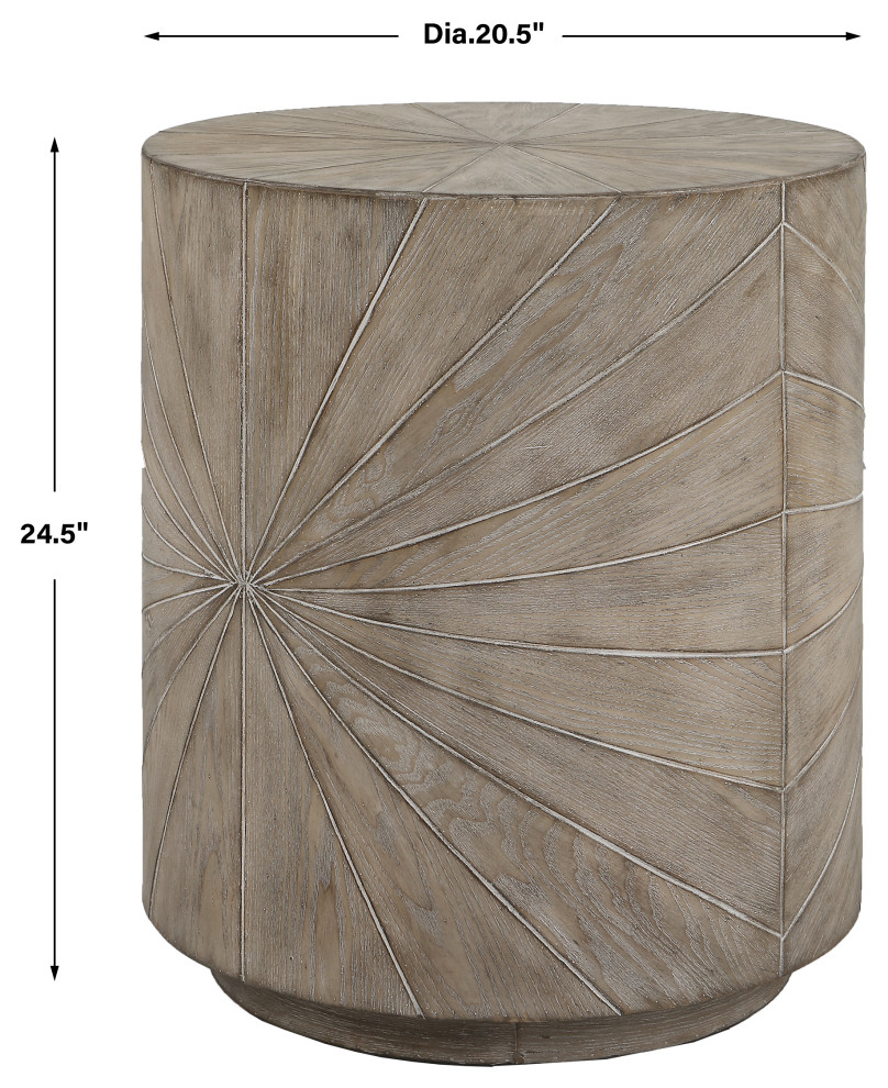 Uttermost Starshine Wooden Side Table   Farmhouse   Side Tables And End Tables   by Uttermost  Houzz