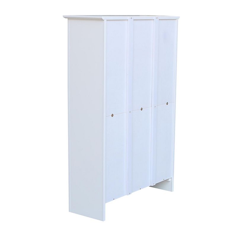 International Concepts Shaker White 4-Shelf Bookcase