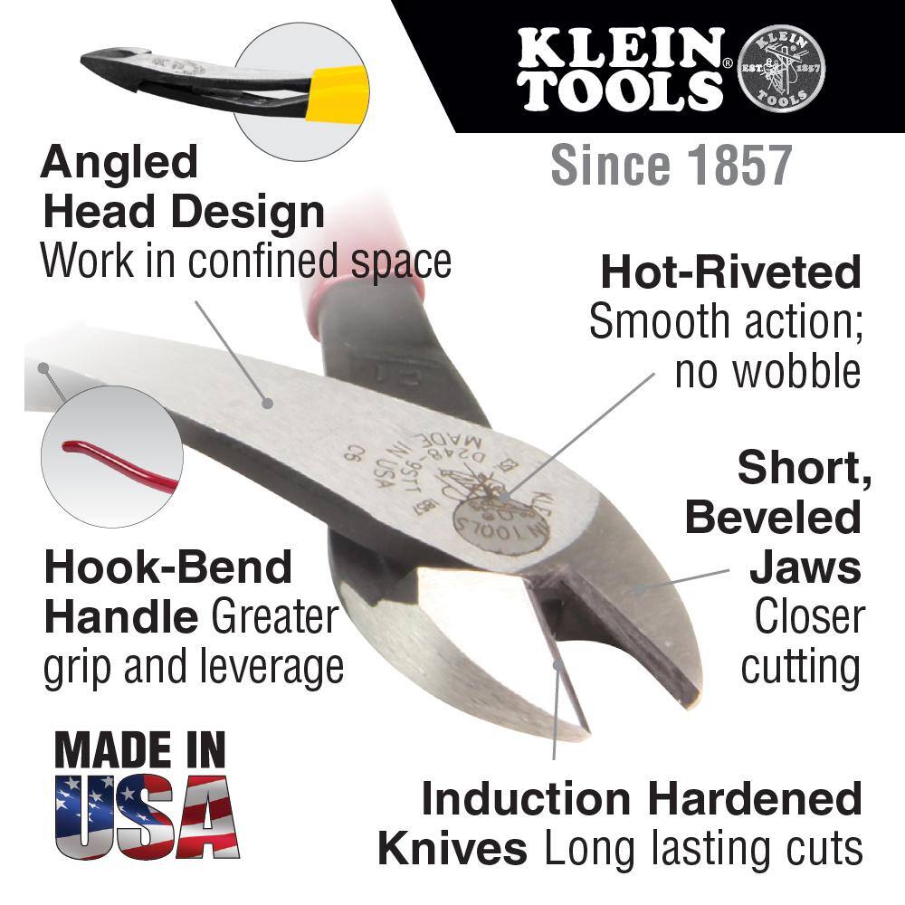 Klein Tools Diagonal Cut Ironworker Pliers with Ring D248-9STT