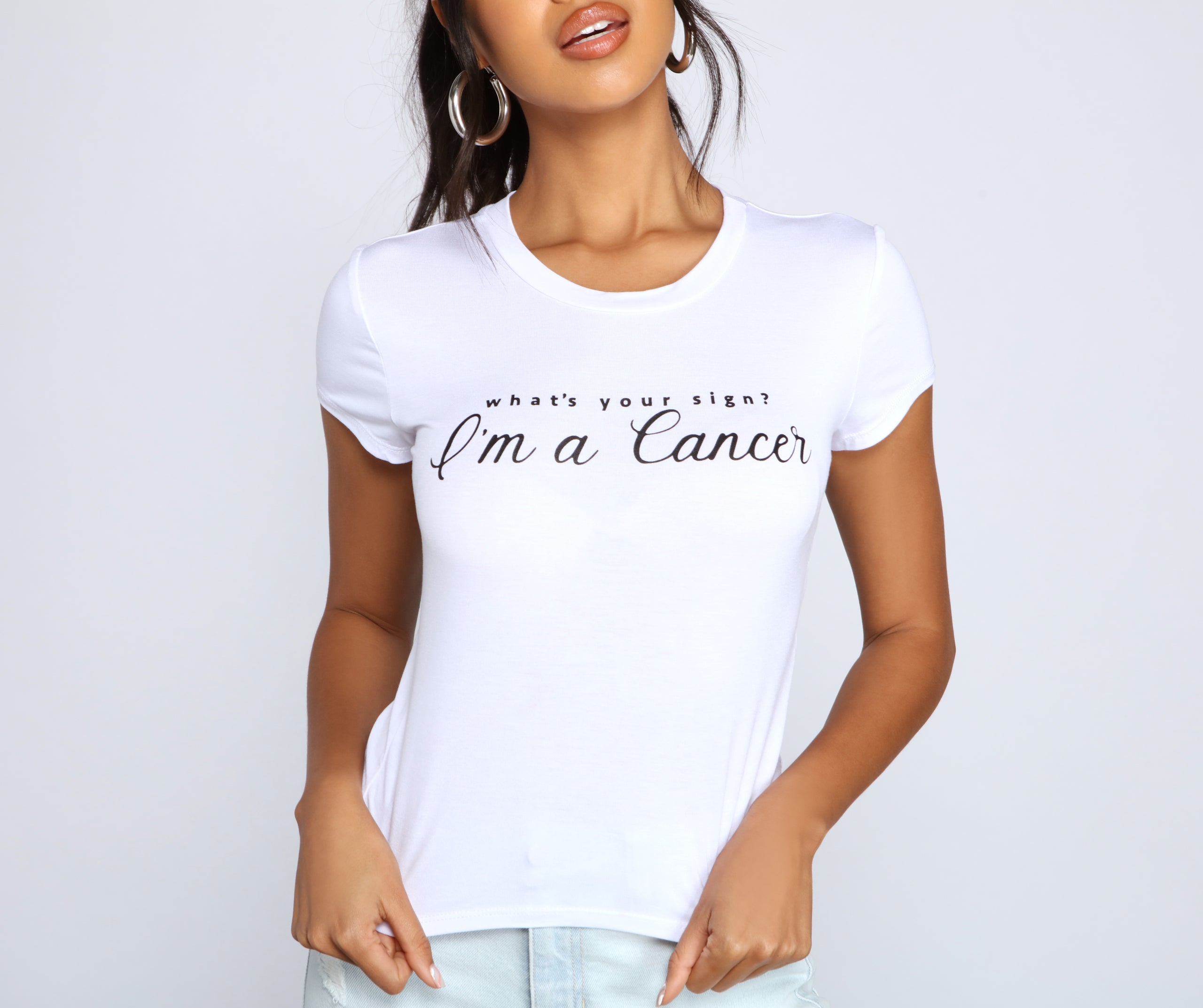 Cancer Trendy Zodiac Graphic Tee