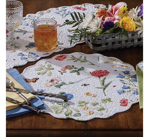 Park Designs Round Wildflower Placemat Set