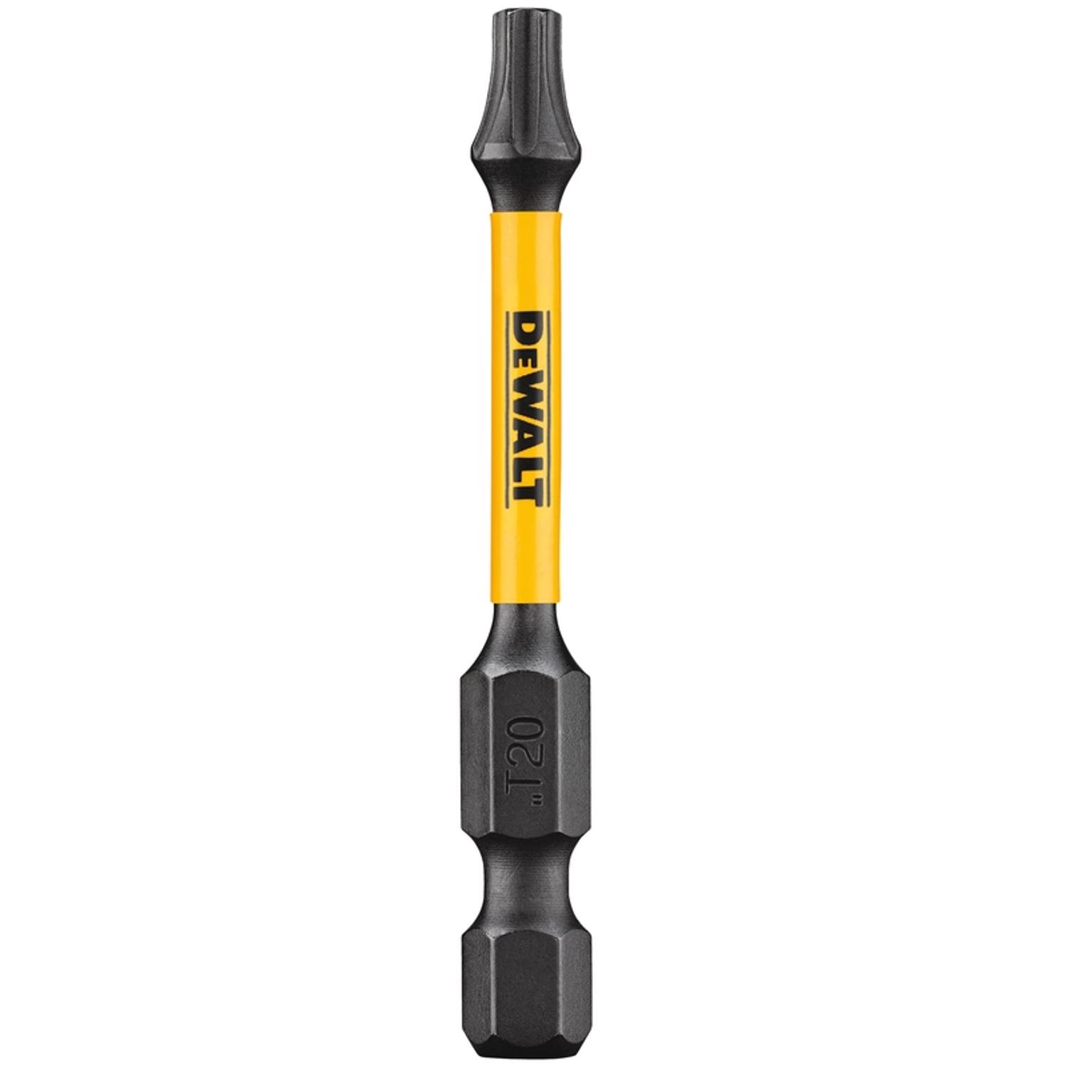 DW Impact Ready Torx T20 X 2 in. L Screwdriver Bit Black Oxide 1 pc