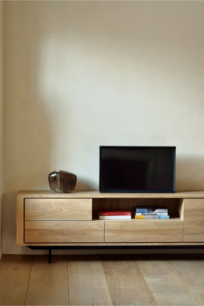 Oiled Oak Media Unit  OROA Shadow   Contemporary   Media Storage   by Oroa   Distinctive Furniture  Houzz