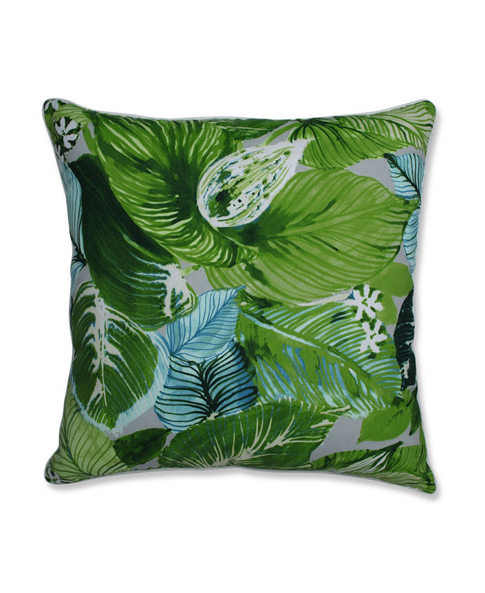 Pillow Perfect Lush Leaf Jungle 25 Outdoor Floor Pillow