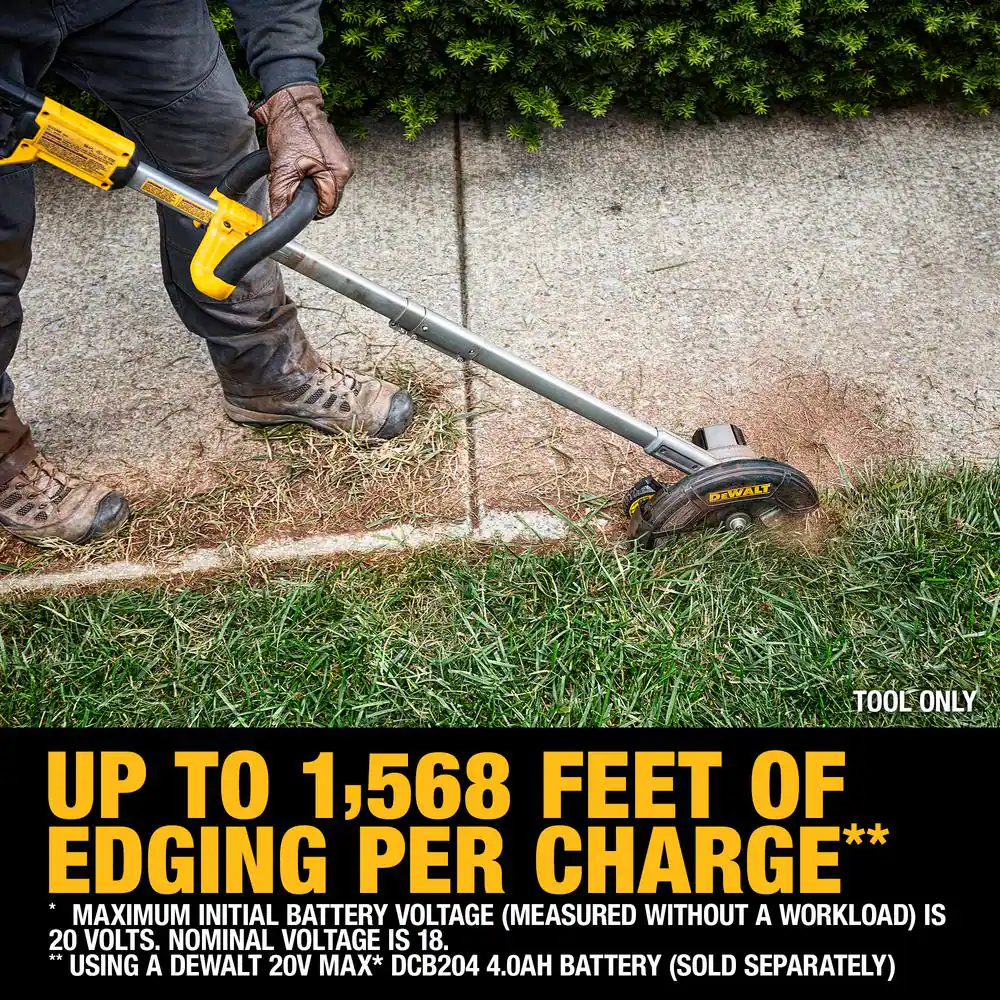 DEWALT DCED400B 20V Cordless Battery Powered Lawn Edger (Tool Only)