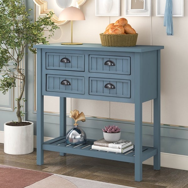 Console Table with Bottom Shelf