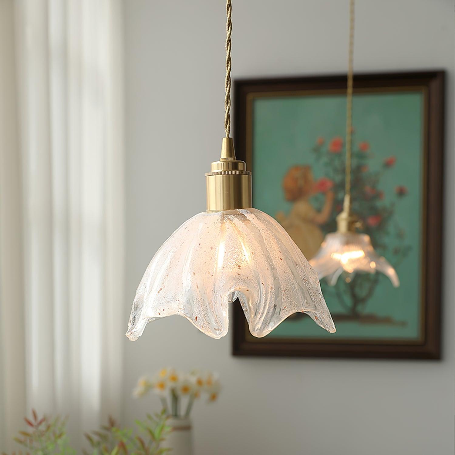 Lotus Crystal Small Pendant Light