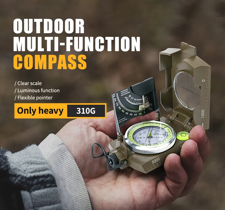 Wholesale Camping Survival Magnetic Geology Hiking Backpacking Compass Advanced Scout Navigation Glow in the Dark