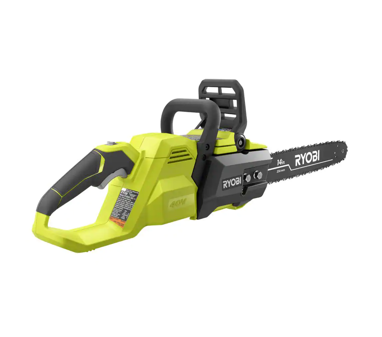 RYOBI RY40503BTL 40V Brushless 14 in. Cordless Battery Chainsaw (Tool Only)