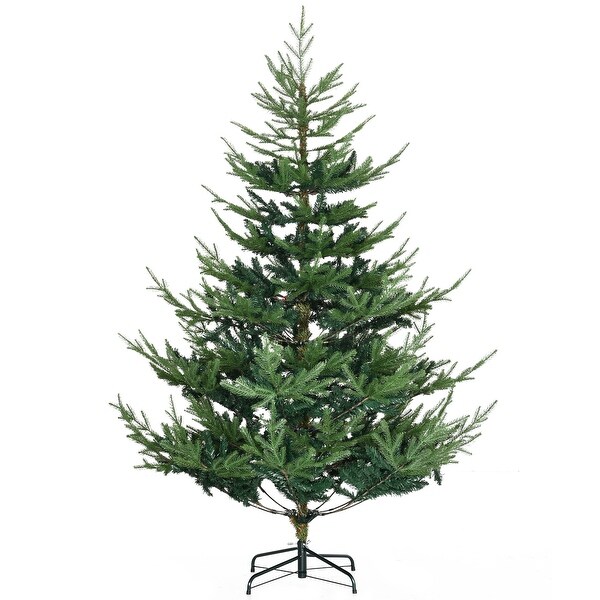 HOMCOM 6 ft. Artificial Unlit Christmas Tree with Stand