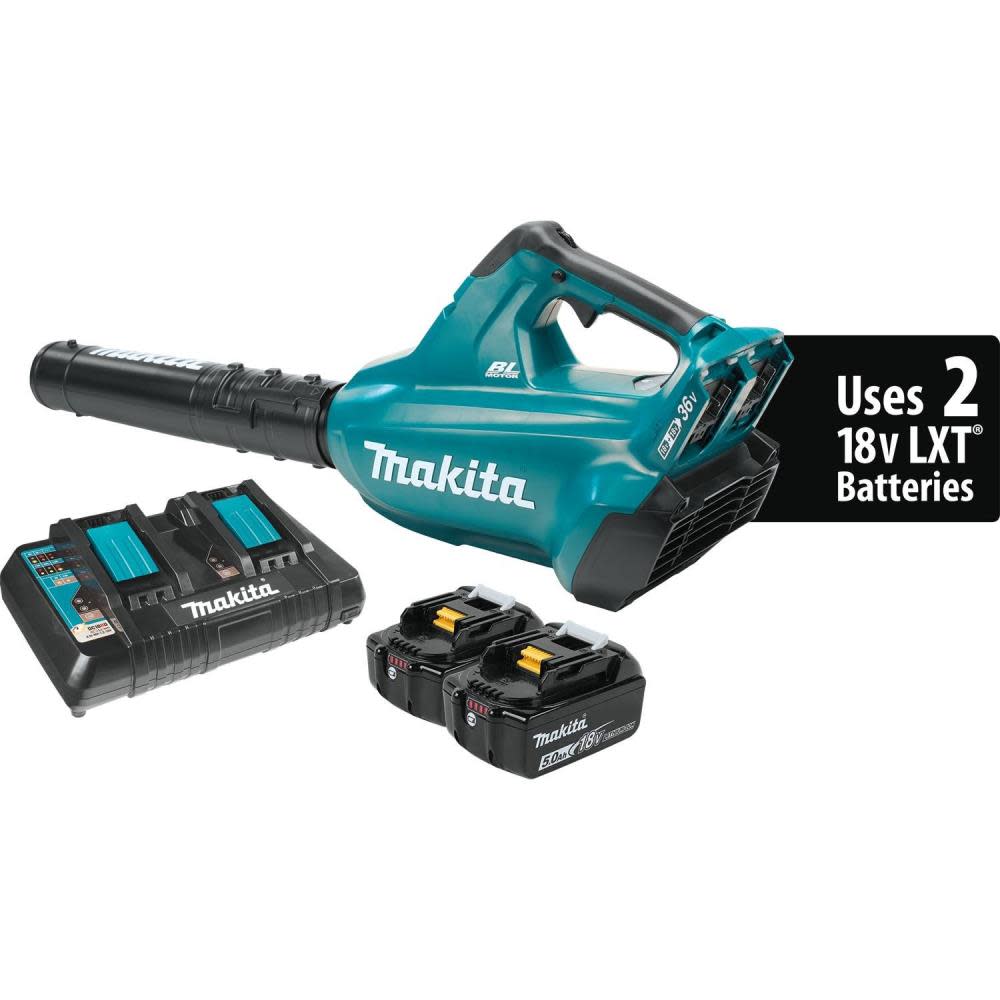 Makita 18V X2 LXT Lithium-Ion (36V) Brushless Cordless Blower Kit (5.0Ah) XBU02PT from Makita