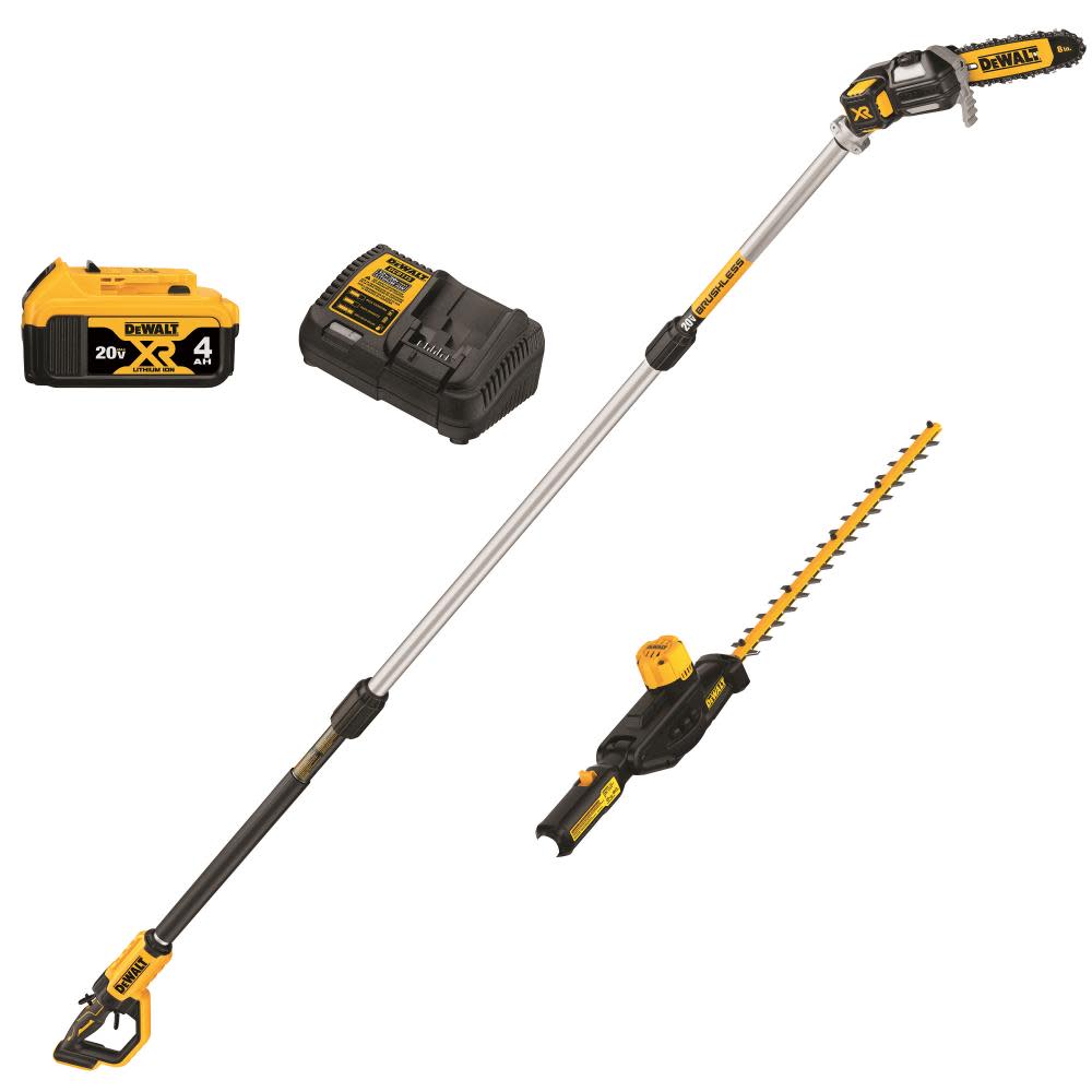 DEWALT 20V MAX* Lithium-Ion Cordless Pole Saw and Pole Hedge Trimmer Combo Kit DCKO86M1 from DEWALT