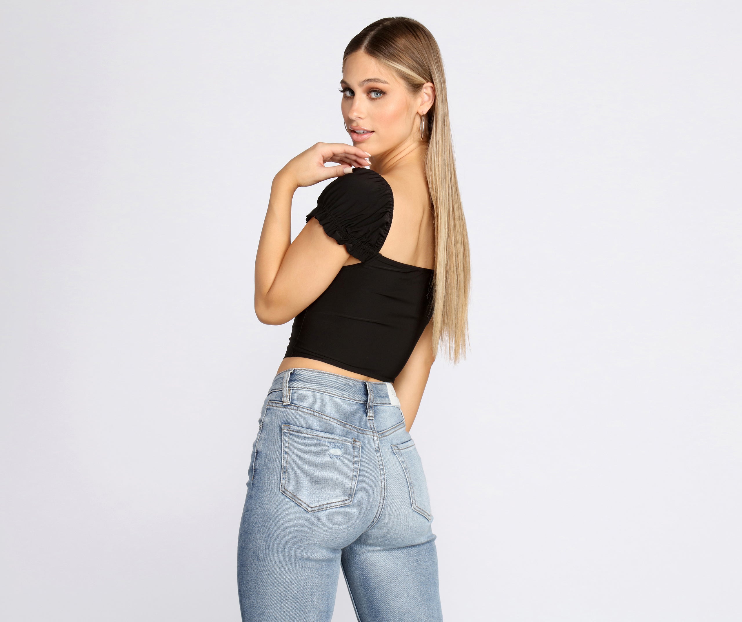 Sweet Vibes Corset Crop Top