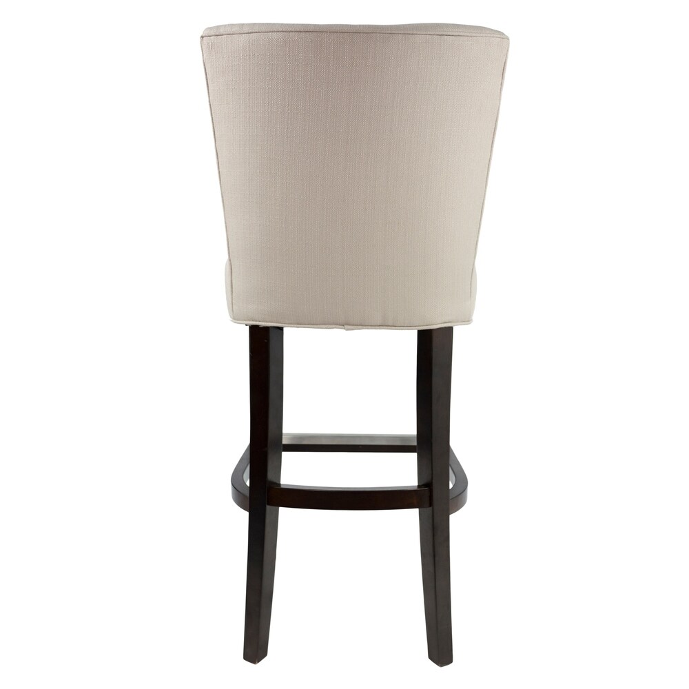 Savannah 30 Inch Contemporary Beige Upholstered Barstool