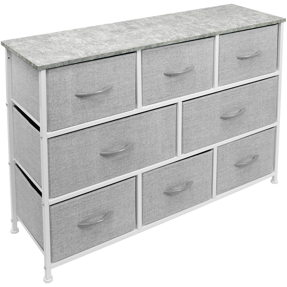 Dresser w/ 8 Drawers Furniture Storage Chest for Clothing Organization