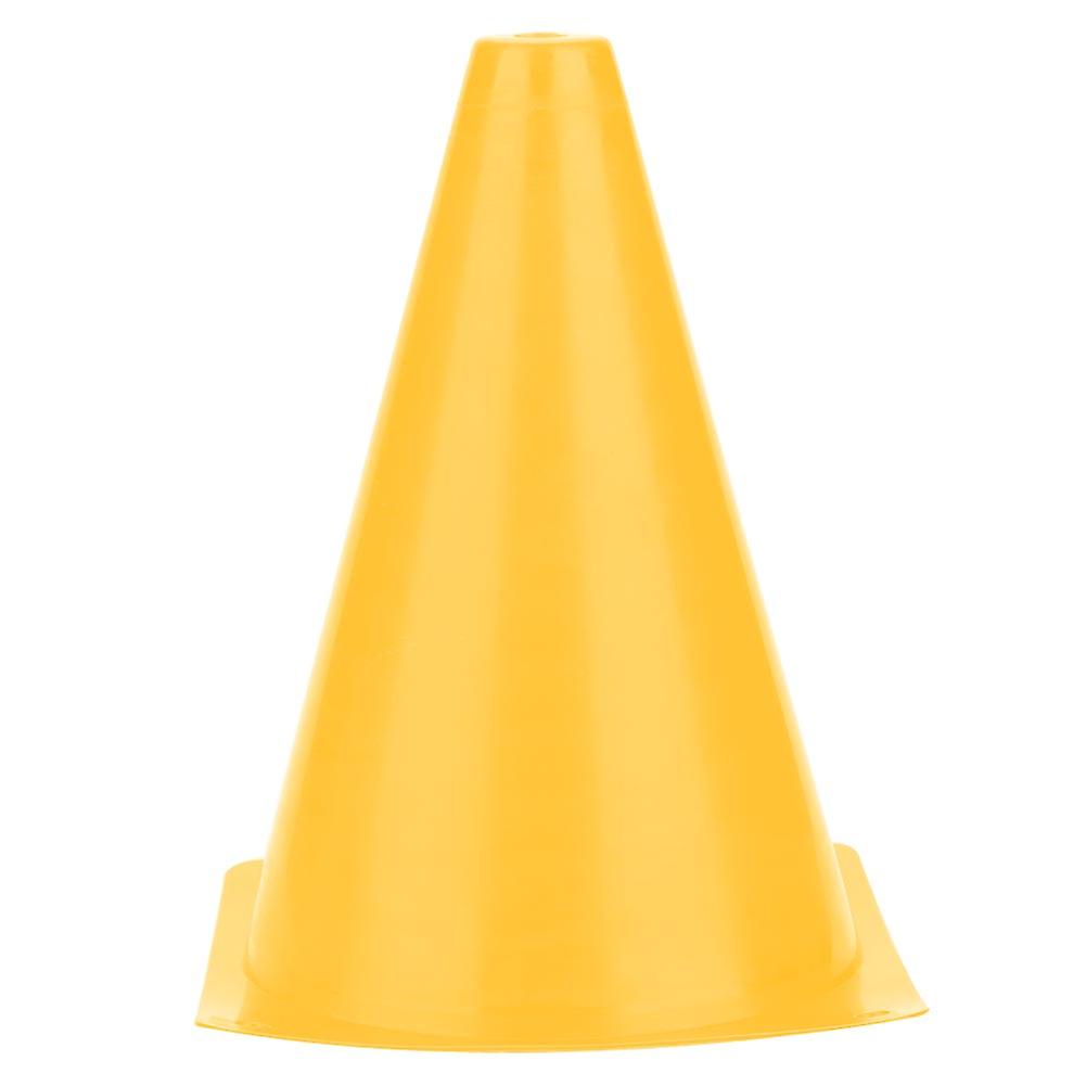 6pcs 18cm Soccer Training Cone Football Barriers Plastic Marker Holder Accessory (yellow)