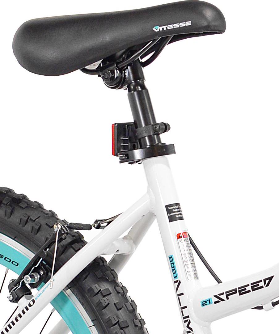 Kent Bicycle 26 In KZR Mountain Women8217s Bike White and Teal Rim  Crowdfused