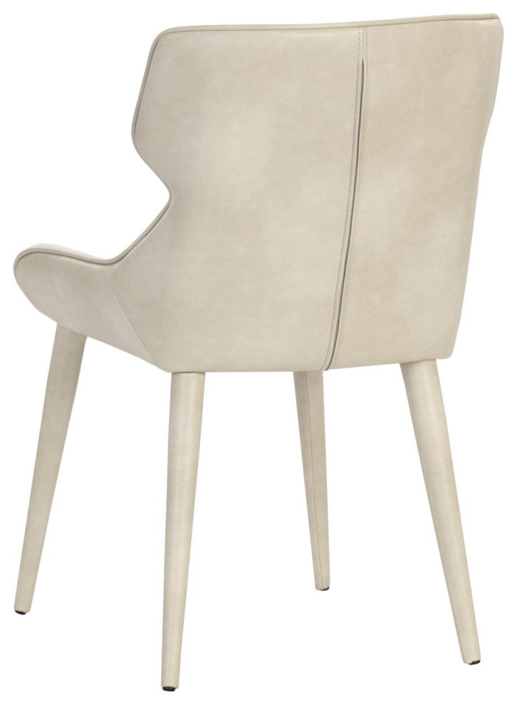 Sunpan Ikon Jesmond 2 PC Dining Chair   Polo Club Muslin/Bravo Cream   Midcentury   Dining Chairs   by Unlimited Furniture Group  Houzz
