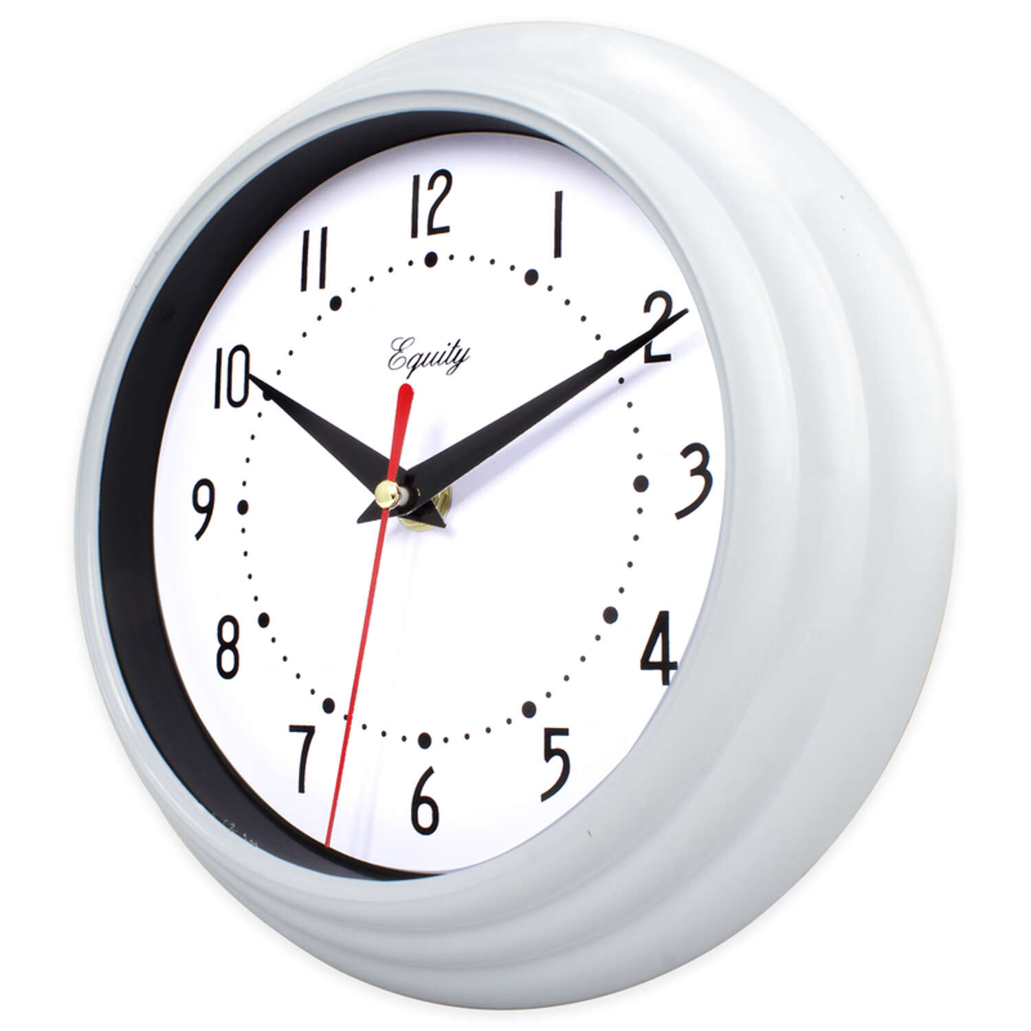 La Crosse Technology 8 in. L X 1.6 in. W Indoor Vintage Analog Wall Clock Glass/Plastic White