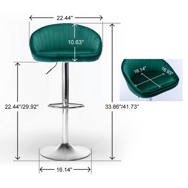 Adjustable Counter Height Bar Stools/Dining Chairs (Set of 2)