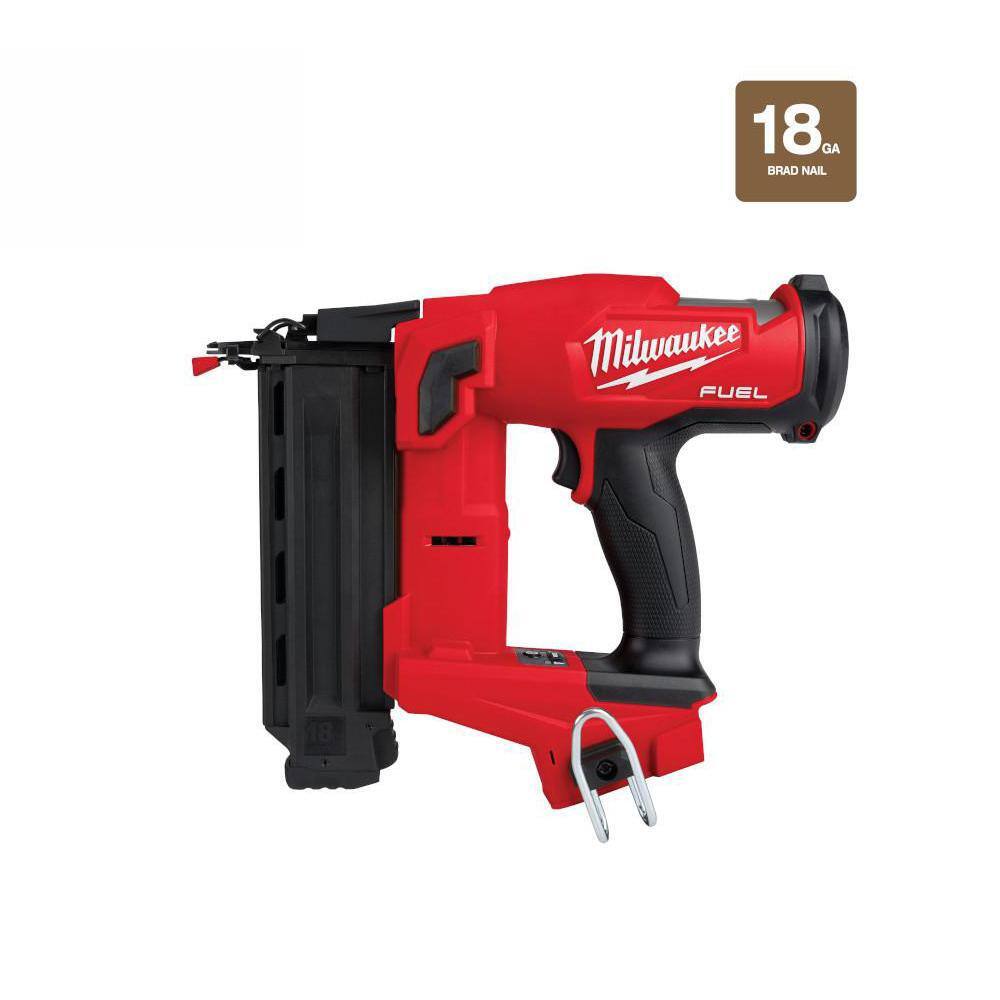 MW M18 FUEL 18-Volt Lithium-Ion Brushless Cordless Gen II 18-Gauge Brad Nailer (Tool-Only) 2746-20