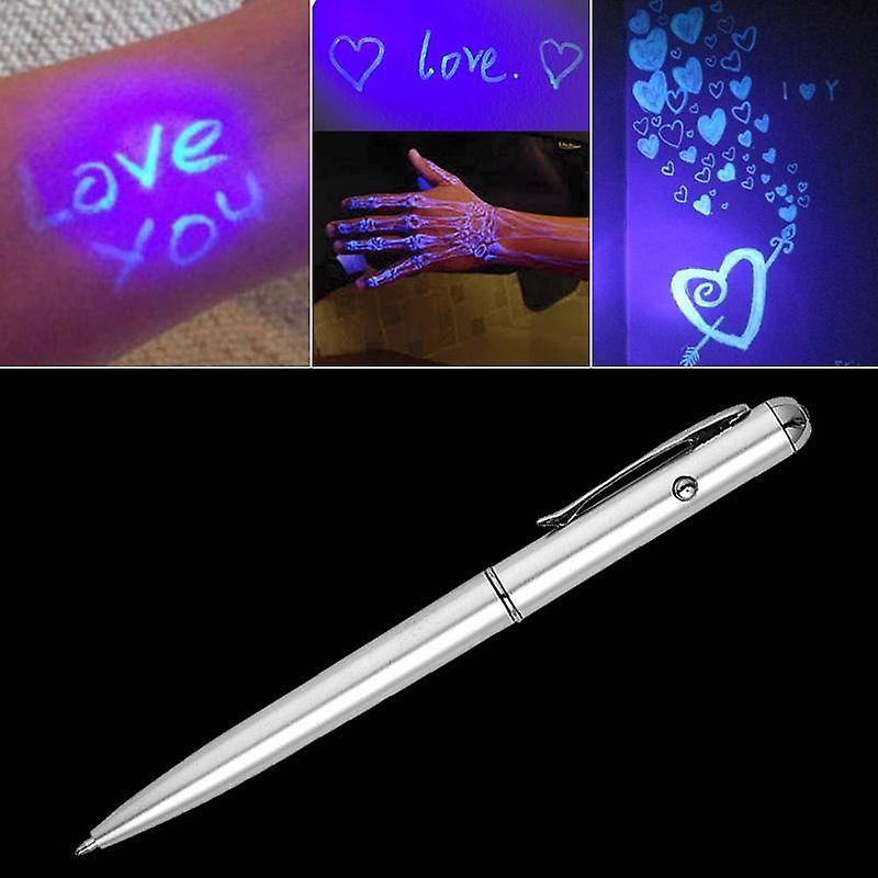 3 Pcs Led Light Pen Money Detector Pen Multifunctional Invisible Ink Uv  Ballpoint Pen Led Advertising Pen