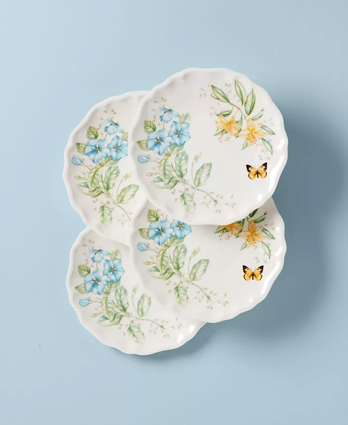 Lenox Butterfly Meadow Set of 4 Melamine Dinner Plates