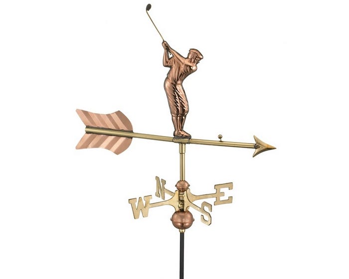 Good Directions Golfer Roof Mount Weathervane 816PR