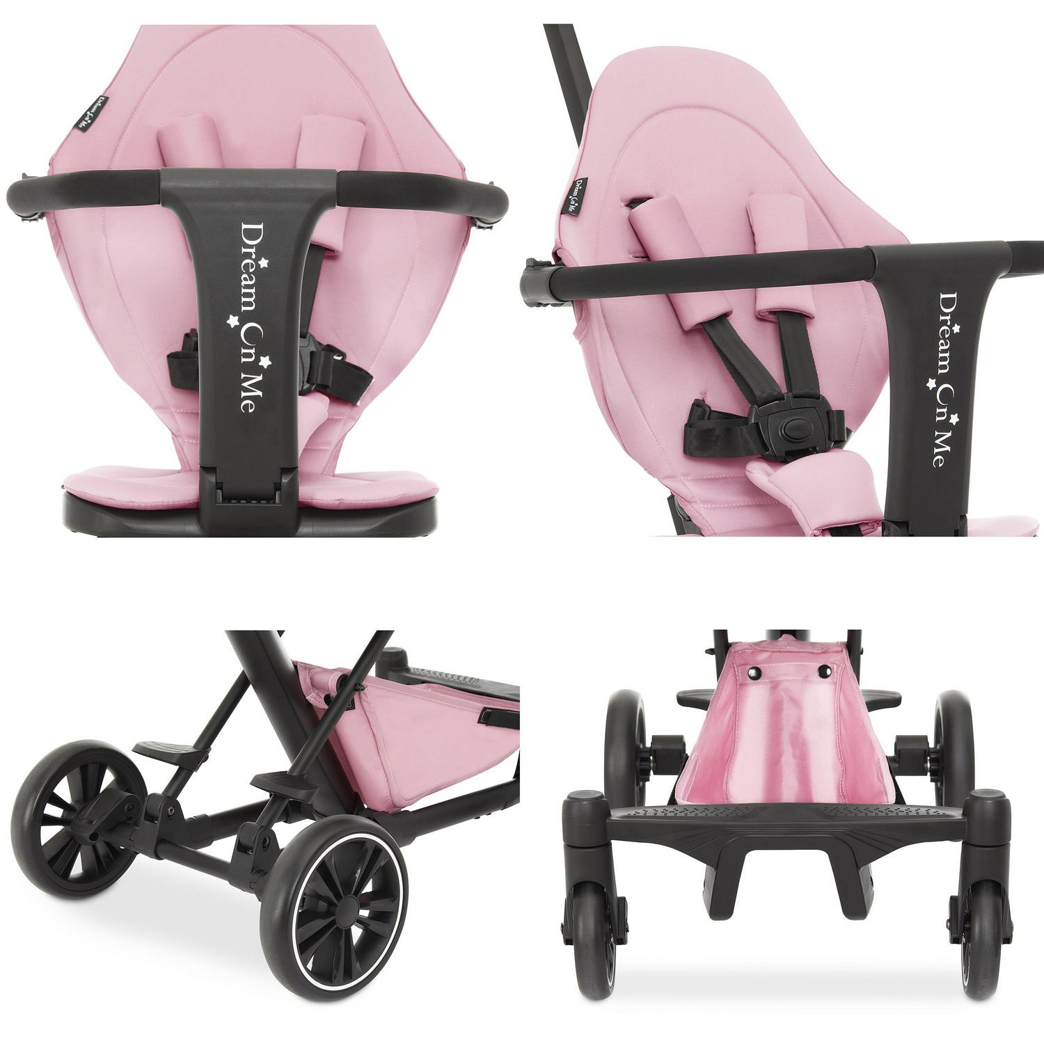 Dream On Me Drift Rider Stroller With Canopy In Pink  Crowdfused