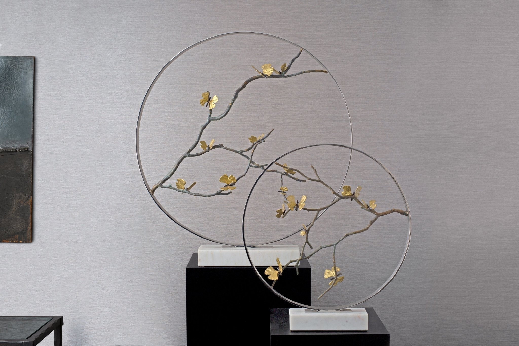 Butterfly Ginkgo Moon Gate Sculpture