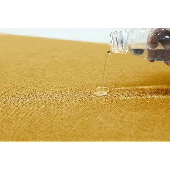 Yellow Luxury Linen Texture Water Repellent Washab...