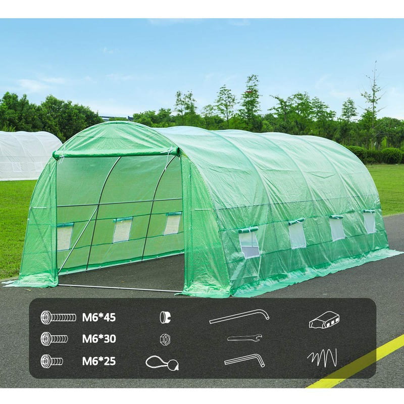 Erommy 20' x 10' x 7' Greenhouse Large Gardening Plant Hot House Portable Walking in Tunnel Tent