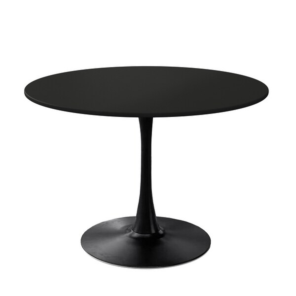 Modern 42 in. Round Dining Table with Round MDF Table Top，Metal Base